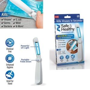 Safe & Healthy Sanitizing UV-C Light Kills 99.9% of Bacteria & Viruses